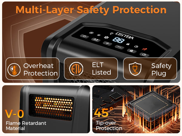 Electric space heater