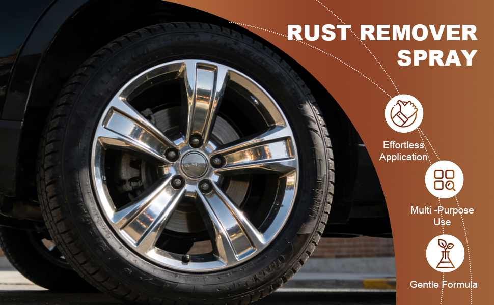 BlueBouff Rust Remover Spray for Metal, Heavy Duty Metal Cleaner