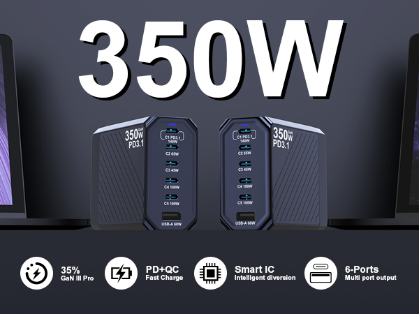 350W usb c charger