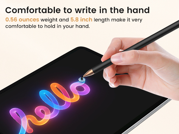 Comfortable to Hold When Writing