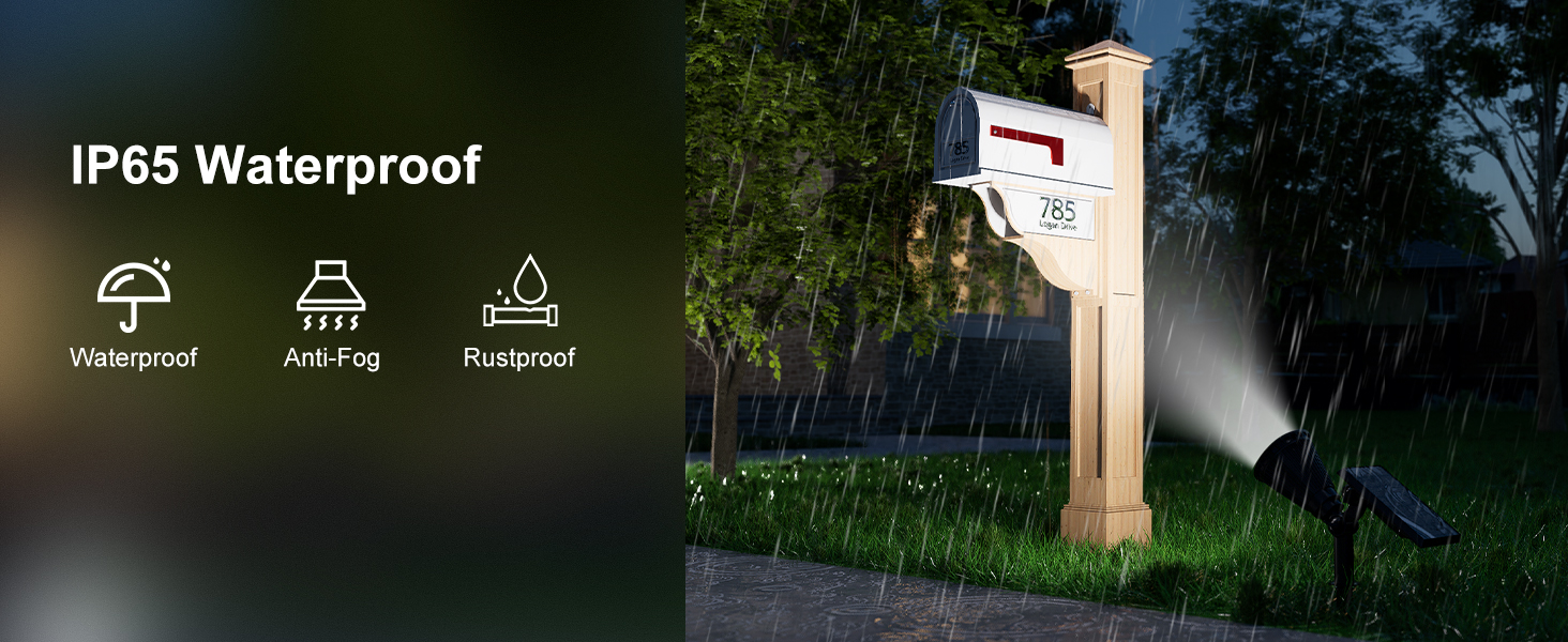 solar outdoor spotlight waterproof