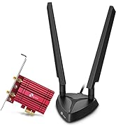 TP-Link WiFi 6E Intel AX210 AXE5400 PCIe WiFi Card for PC (Archer TXE75E) - Tri Band Wireless Ada...