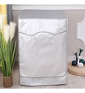 Washer/Dryer Cover for Front Load Washing Machine Cover Waterproof Dustproof Sun-Proof and Anti-U...
