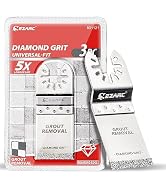 EZARC Diamond Oscillating Blade, Flush Cutting Oscillating Multi Tool Saw Blades for Grout Remova...