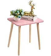 FORAOFUR Side Table, Small End Table Accent Table Living Room Bedroom Balcony Office, Modern Side...