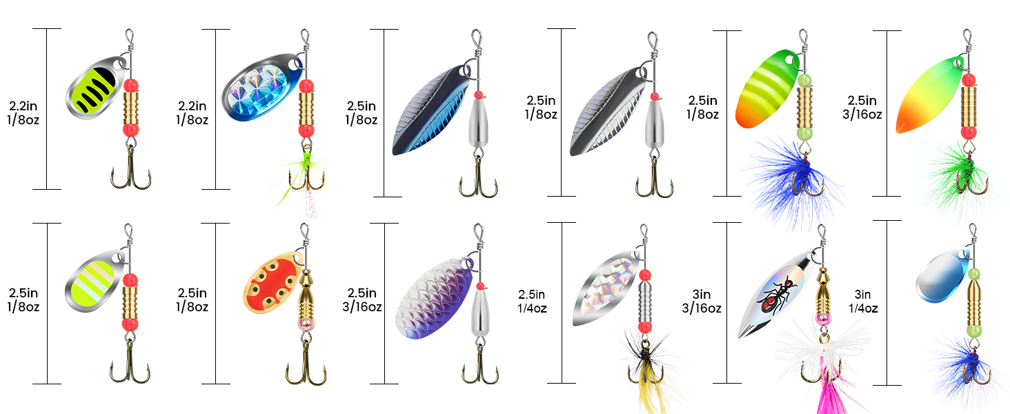 trout baits spinner fishing lures