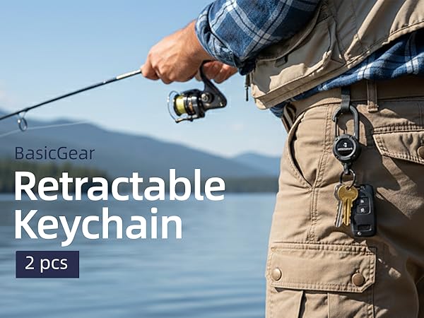 BasicGear Retractable Buckle ABS 2pcs