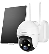 ZUMIMALL Security Cameras Wireless Outdoor, 360° PTZ Outdoor Camera,2K Solar Security Cameras for...