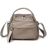 CEUTNIZ Elegant Solid Color Crossbody Bag Nylon Purse for Women Multiple Pockets Nylon Handbag Te...