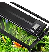 Hygger Auto On Off 36-42 Inch LED Aquarium Light Extendable Dimable 7 Colors Full Spectrum Light ...