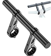 LOKTENWO Bike Handlebar Extender - 9.448" Carbon Fiber Extension with Aluminum Alloy Dual-Clamp B...