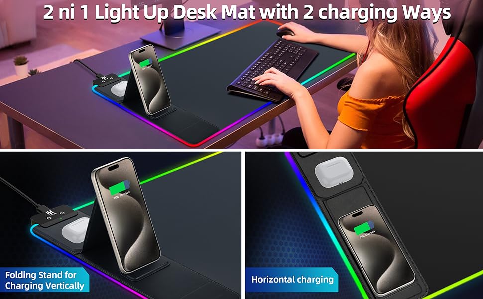 large led mouse pad