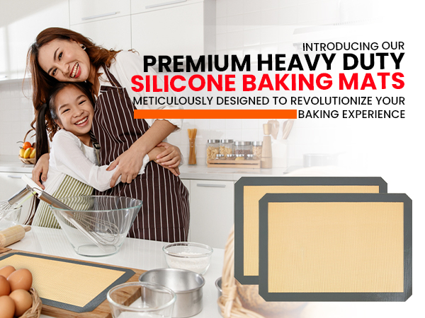 Half Sheet Baking Mat Grey