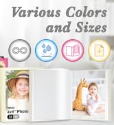 CRANBURY Small Photo Album 4x6 (Ivory) - 2-Pack Plastic 4 x 6 Photo Book Album, Each Shows 48 Pic...