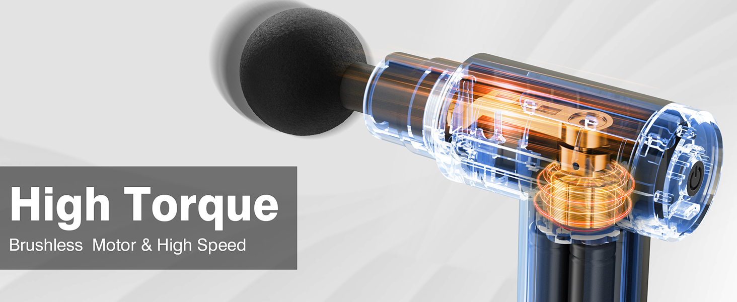 Massage Gun Deep Tissue Back Massage for Athletes for Pain Relief Percussion Massage 4 Massage Head