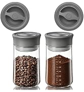 NUZEAK 2-Pack 2026 Upgraded Glass Jars with Airtight Lid, 27oz Rotary Twist Lock Mason Jar, Clear...
