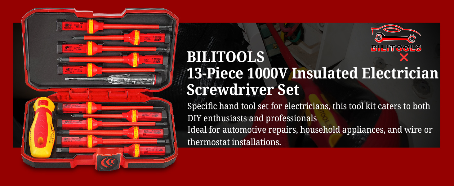 Insulated Electrician Screwdriver Set