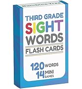 Sight Words Flash Cards - Dolch's Sight Word List on Thick Durable Large Flash Cards with Sorting...