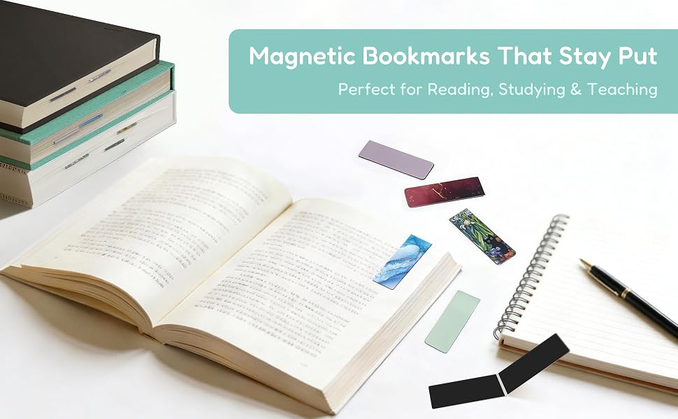 Magnetic Bookmarks That Stay Put