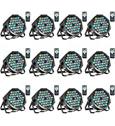 Litake Stage Lights Par Lights DJ Party Light Corded RGB 36 LED with DMX Controller Sound Activat...