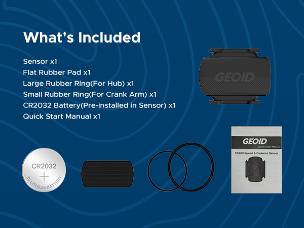 CS600 Cadence/Speed Sensor for Cycling, ANT+/Bluetooth Wireless Bicycle RPM Sensor