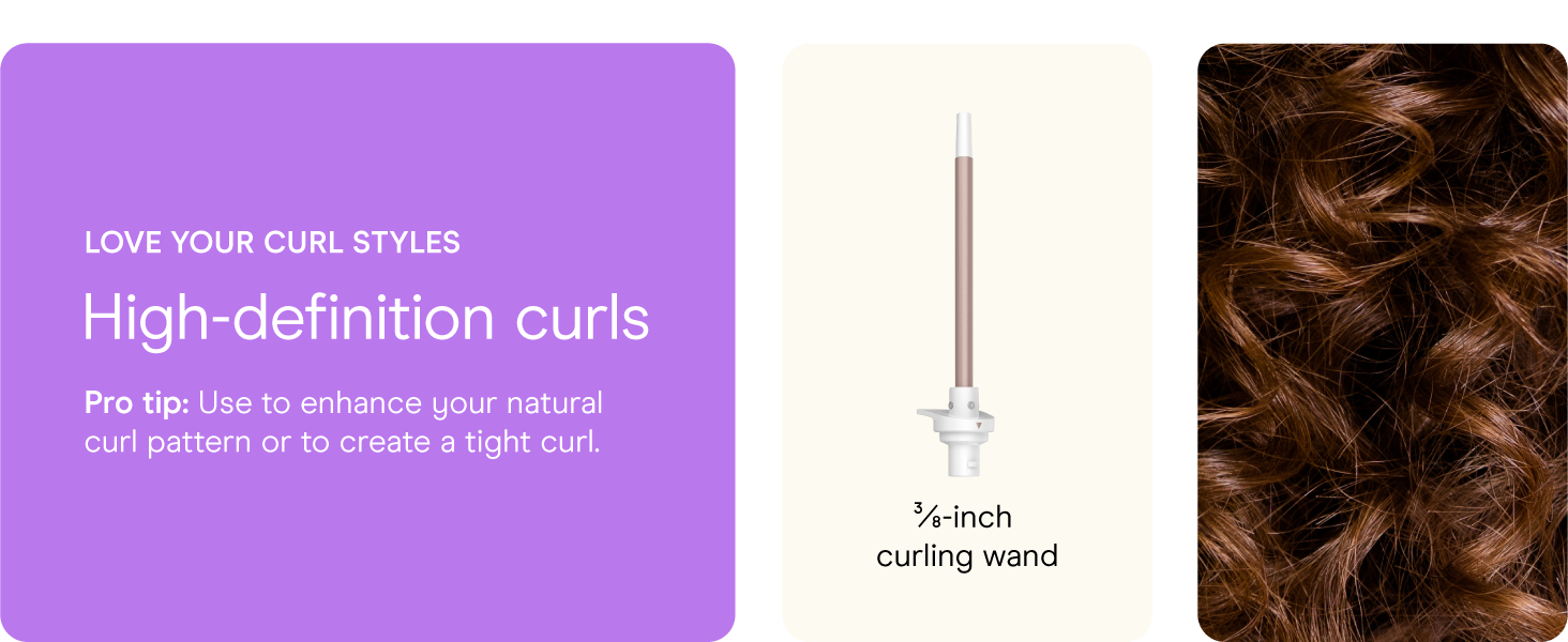 Conair double ceramic multi attachment styler curling iron bubble wand brush waves versatile