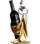 iStarcas Wine Rack, Wine Bottle Holder Decorative, Lady Wine Holder, Single Wine Holder Stand, Wi...