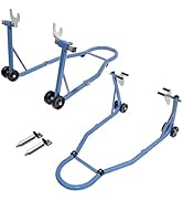 Larbanke Motorcycle Stand Jack for Front and Rear Wheels, Max Load Capacity Over 992 lbs,with U+L...