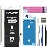 MOVFST Replacement Battery for iPhone 8,Li-ion Polymer 4000mAh High Capacity Battery Fit for iPho...