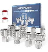 APOWER Pressure Washer Quick Connect Kit, 3/8" Male Female Quick Disconnect Kit for Power Washer,...