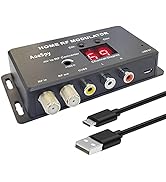 RF Modulator RCA Coaxial Adapter UHF Demodulator Converter w/ Antenna ( ANT ) In / Out &amp; Channel ...