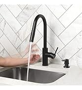 Homewerks 55-K821S-MB-T Hands Free Touchless Kitchen Faucet Pull Down Sprayer, Single, 2, 3 or 4-...