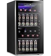 Antarctic Star 26 Bottle Wine Cooler/Cabinet Beverage Refrigerator Mini Wine Cellar Beer Soda Cle...