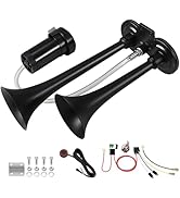 Train Horn for Truck 150db 12V,BANHAO Super Loud Dual Trumpet Truck Air Horn with Compressor, sui...