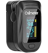Tomorotec Fingertip Pulse Oximeter Accurate Blood Oxygen Saturation Level (SpO2), Perfusion Index...
