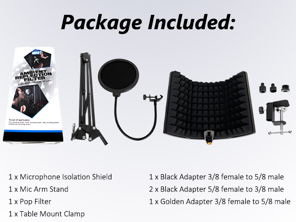 Microphone Isolation Shield