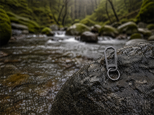 Titanium Carabiner Keychain