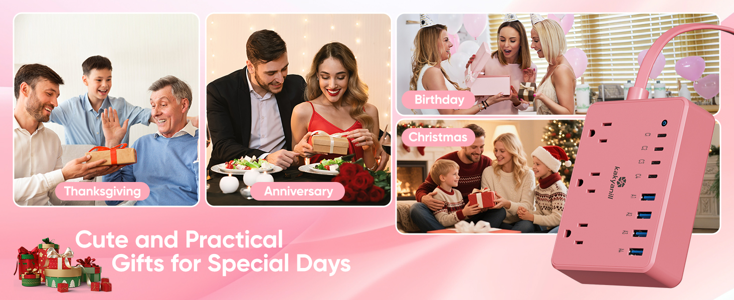 The pink color makes it a beautiful gift for Thanksgiving, anniversaries, birthdays, and Christmas.