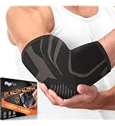 PhysFlex Elbow Brace 2 Pack for Tennis &amp; Golfer's Elbow Pain Relief - Elbow Compression Sleeve fo...
