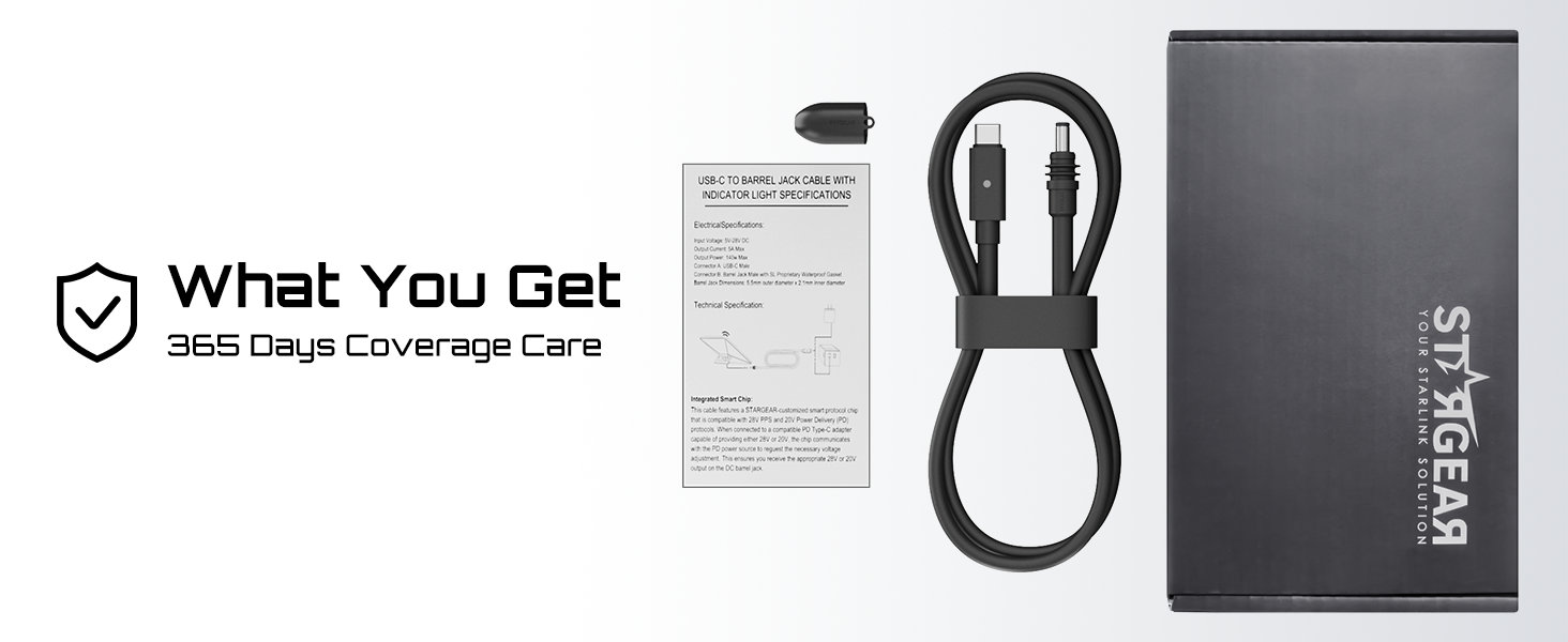 Starlink Mini Cable 6.5FT