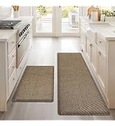 Tyrot Kitchen Mats 2PCS Cushioned Anti-Fatigue Kitchen Mats for Floor Non Slip Kitchen Rugs Absor...