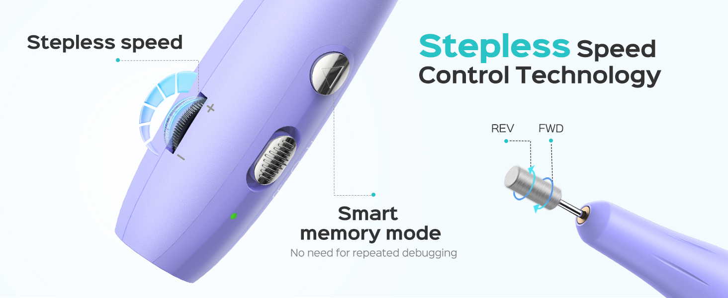Electric Nail Drill Kit: Professional Stepless Speed Regulation