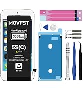 MOVFST Replacement Battery for iPhone 5S/5C,3500mAh High Capacity Battery Fit for iPhone 5S/5C Mo...