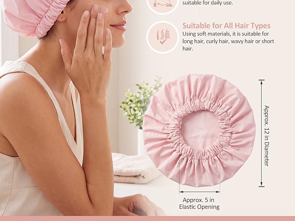shower cap reusable waterproof