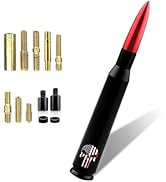 Arwrilt Car Bullet Antenna, Skull American Flag Pattern Truck Bullet Antenna, Car Truck Exterior ...