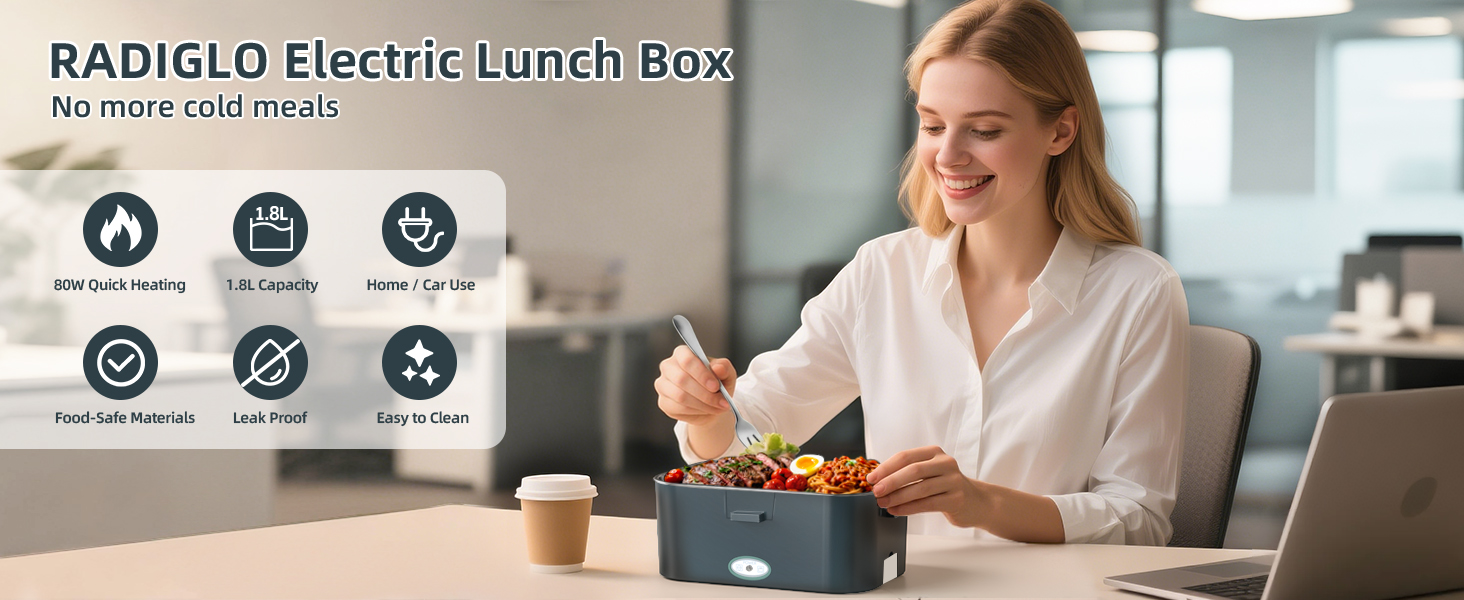 RADIGLO Electric Lunch Box