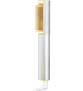 SHEGLAM Straightener Brush 3D Ionic Hair Straightening Brush with 24K Gold Heated Comb, Anti-Scal...