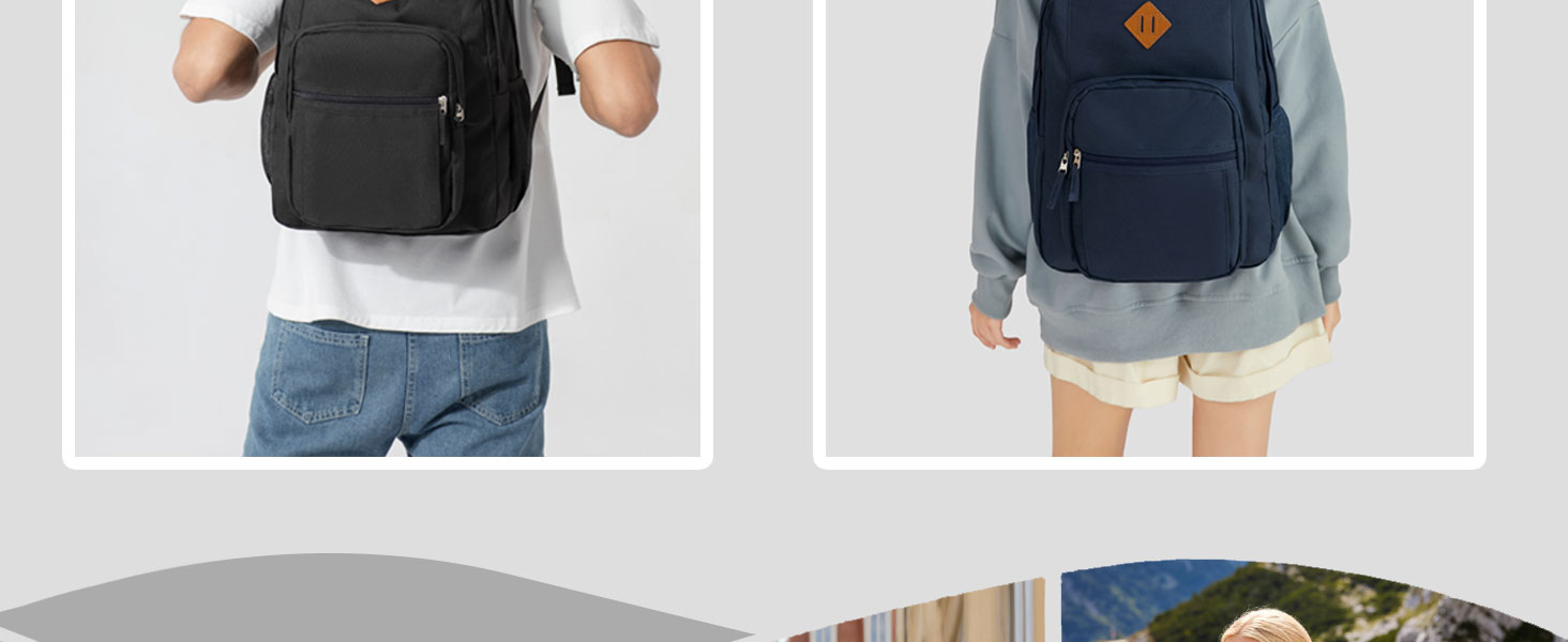 This large heavy duty backpack is suitable for both boys and girls, men and women.