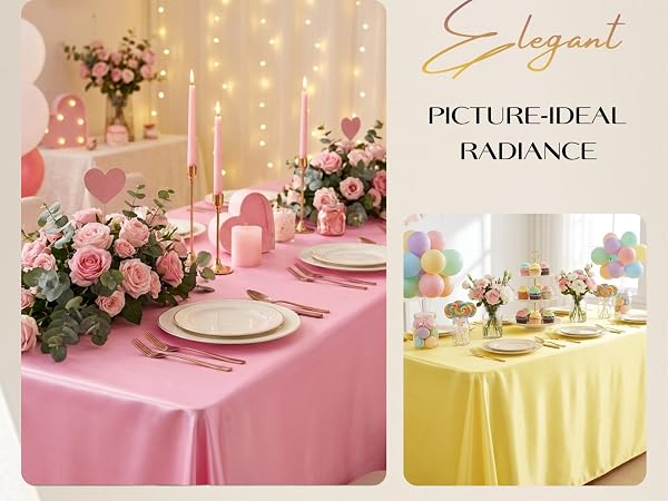 Satin Tablecloth 58 x 102 Inch