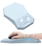 Ergonomic Mouse Pad Wrist Rest Support, Massage Design Surface for Carpal Tunnel Pain Relief, Mem...
